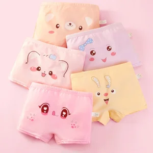 5Pcs/lot Girls Cartoon Underwear