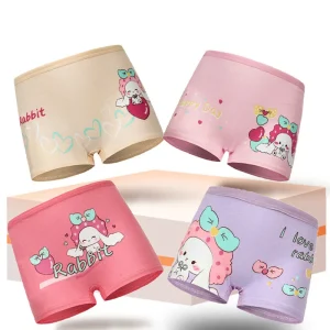 4 Pieces/lot Girls Boxers